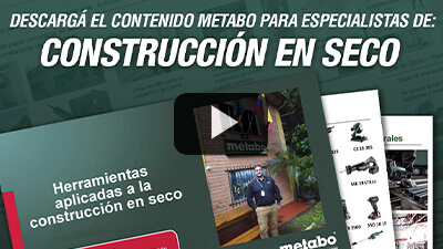 Herramientas Metabo aplicadas a la industria de la construcción en seco (video)