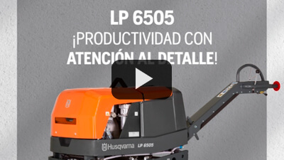 ¿Sabías que el rodillo compactador Husqvarna LP 6505 es altamente productivo?